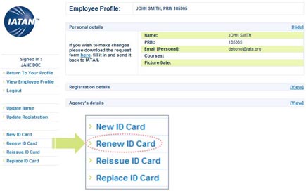 Iata Id Card Renewal