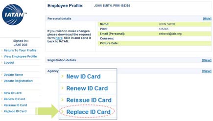 Iata Iatan Id Card